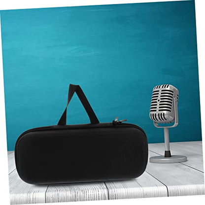 Toddmomy Portable Microphone Case Drop Resistant Storage Bag for Wired and Mics Small Large Capacity Padded Organizer for Digital Devices Mic Storage Pouch for Travel and Home Use