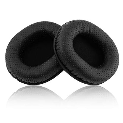 Replacement Earpads for Audio-Technica ATH M50X M40X M30X M20X Professional Studio Monitor Headphones with Protein Leather & Memory Foam Ear Cushions (Black/Hole) - color: Black/Hole