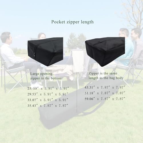 Heavy Duty Canopy & Roof Tent Storage Bag - XL Water-Resistant Organizer for Camping Cot, Hammock Cover, Grill Tools,Fishing Rods & Keyboard Stand with MOLLE Straps (29''(L)x5.9''(W)x5.9''(H)) - size: 29''(L)x5.9''(W)x5.9''(H)