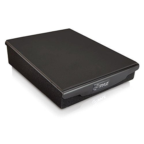 Pyle Speaker Isolation Pads - 7.5 x 9.1 x 2.3 inches - Acoustic Noise Isolation Platform - Foam Riser Recoil Stabilizer with Rubber Base for Studio Monitor, Subwoofer, Loudspeaker - PSIO4 - size: 7.5" x 9.1" (Single)