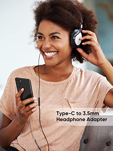 CableCreation USB C to 3.5mm Audio Adapter,0.33FT USBC to Headphone Adapter | USB C to Aux 24bit/96kHz HiFi DAC Cable for iPhone 16 15 Pro Max/15 Pro/15 Plus, iPad, Galaxy S24 S23 Ultra, Pixel 9 - style: USB C+3.5mm Audio (1-Port)