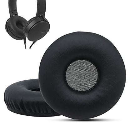 Krone Kalpasmos Sony MDR-XB550 Ear Pads, Replacement Ear Pads for Sony MDR-XB550AP MDR-XB450AP MDR-XB450 Headphones, Sony mdr-xb450(mdr xb450) Ear Cushions with Memory Foam Soft Leather (Black)