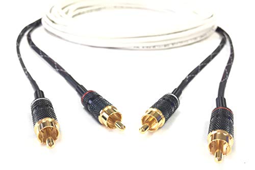 Custom Cable Connection 50 Foot Stereo RCA Plenum CL3P Audio Cable Male to Male 31092P - size: 50 Foot, style: RCA to RCA
