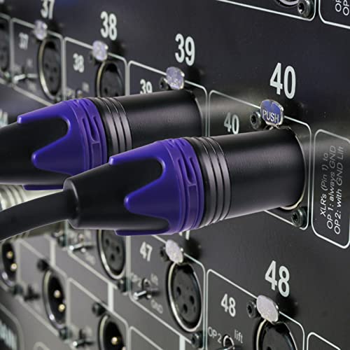 XLR Splitter, Balanced XLR Splitter Cable Male to 2 Female, XLR Y Splitter Cable 3-Pin - 1ft - size: 1ft, style: Male to 2 Female XLR