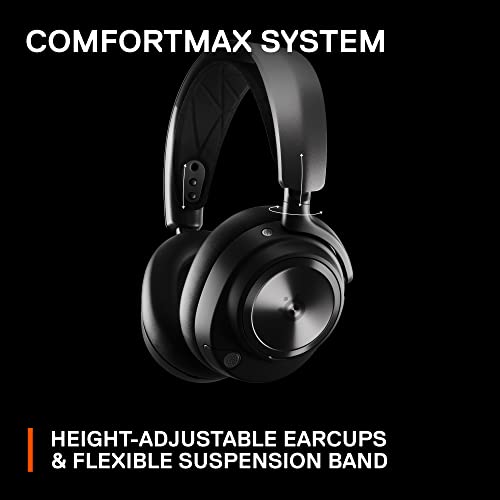 SteelSeries Arctis Nova Pro Wireless Xbox Multi-System Gaming Headset - Premium Hi-Fi Drivers - Active Noise Cancellation Infinity Power System - Stealth Mic - Xbox, PC, PS5, PS4, Switch, Mobile - color: Black, style: Xbox