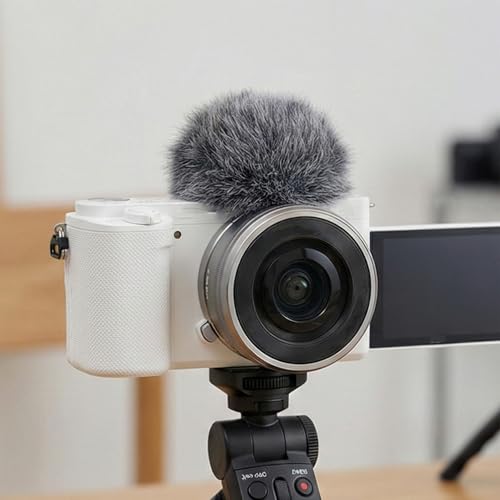 Secure Attachment Plush Cover for Hot Shoe Mount Ensuring Clear Voice Captures Outdoors Windproof Microphone Cover with Hot Shoe Mount Suitable - color: B