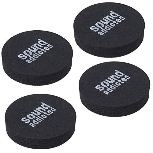 Isolation Pads for Soundbar - Anti Vibrations Foam Pads Feet (4Pack) 2.5'' x 0.65'' Suitable for Most Sound bars - BarPads (Round) - size: Circle