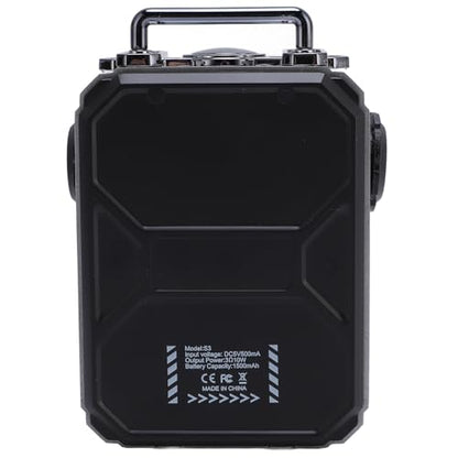 Zopsc Miniature Bluetooth Speaker, Portable Wireless Outdoor Speaker with 16H Playtime, IPX5 Clear Sound for Camping Hiking Travel