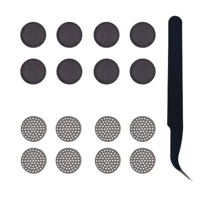 Replacement Dust Mesh Filter for KZ Earbuds,Black & Silver,16 Pcs | Compatible with KZ ZS10 PRO / 2 / X & ZSNPRO / X & ZS12PRO X & ZA12/AS16 / AS16PRO & Zax Earbuds