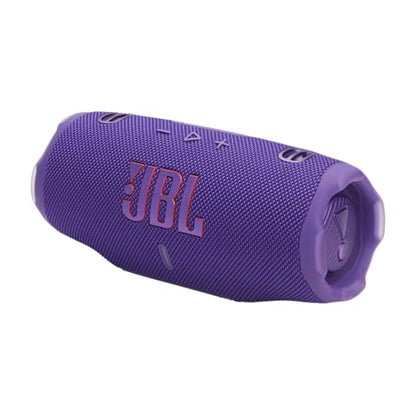 JBL Charge 6 - Portable Waterproof & Drop-Proof Bluetooth Speaker, Bold JBL Pro Sound with AI Boost, 28Hrs of Playtime, Built-in Powerbank & Comes with a Sturdy/Removable Carrying Strap (Purple) - color: Purple