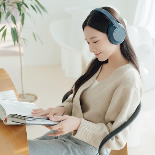 Sony WH-CH720NL Noise Canceling Wireless Bluetooth Headphones - Built-in Microphone - up to 35 Hours Battery Life and Quick Charge - Navy Blue - color: Blue