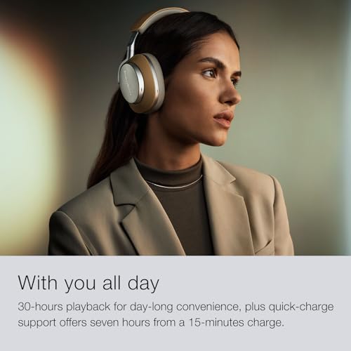 Bowers & Wilkins Px8 Over-Ear Wireless Headphones, Black, Nappa Leather - color: Black