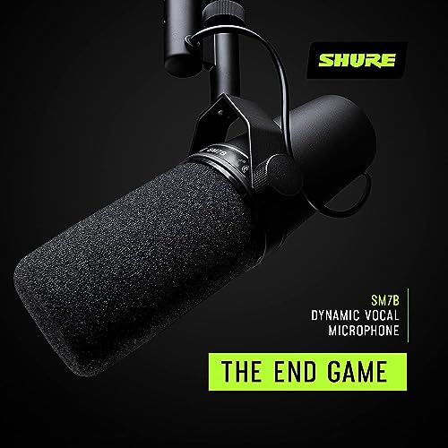 Shure SM7B + Shure MVX2U Bundle, Studio Vocal Recording Microphone with XLR to USB Connectivity