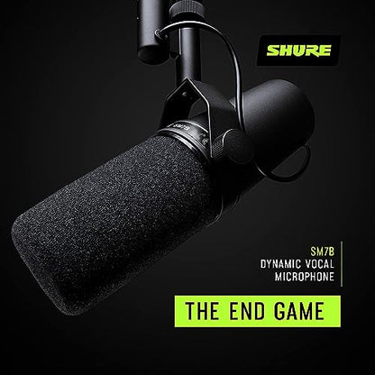Shure SM7B + Shure MVX2U Bundle, Studio Vocal Recording Microphone with XLR to USB Connectivity