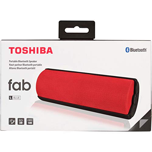 Toshiba Bluetooth Speaker | Wireless Speaker with Bluetooth Technology | 10+ Hour Battery Life | 30 FT Operating Range | Built in Microphone | Portable Speaker with 6 Watts of Power | TY-WSP70(R) - color: RED