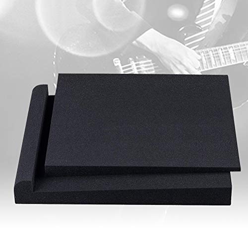 Studio Monitor Isolation Pads, Acoustic Foam Desk Foam Speakers | High Density Polyurethane Foam for Desk Studio Setup, Reduces Vibration, Fits 2 Speakers