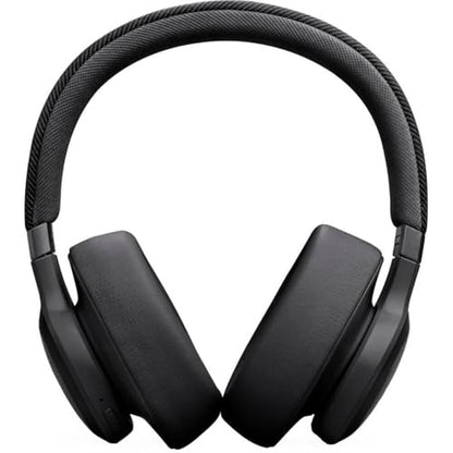 JBL Live 770NC - Wireless Over-Ear Headphones with True Adaptive Noise Cancelling with Smart Ambient, Up to 65 Hours of Battery Life, Comfort-fit Fabric Headband & Carrying Pouch (Black) (Renewed) - color: Black
