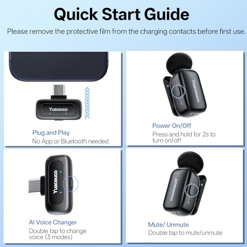 Mini Wireless Microphone for iPhone Android Tablets - color: 2TX+1 C RX+1 Lightning Adapter+Charging Case