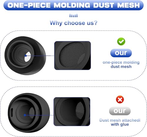 Premium Memory Foam Tips for AirPods Pro 1st&2nd Gen. No Silicone Eartips Pain. Anti-Slip Eartips. Fit in The Charging Case, 3 Pairs (Large) - size: Large