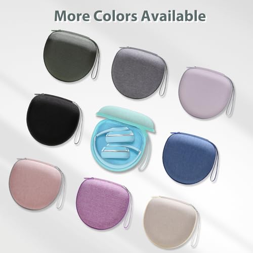 Headphone Case for BERIBES/KVIDIO/Picun/TOZO Etc Headphone,Green | for JLab JBuds Lux ANC/Go Lux ANC, Beats Studio Pro/Solo 4 3,TOZO HT3,JBL Etc Headphones, Hard Shell Case for Travel Home - color: Mint Green