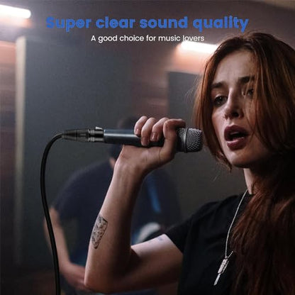 Balanced Cable 20 Foot TRS 6.35mm (1/4 Inch) Male to XLR Female Mic Cable for Amplifier, Speakers - Black - size: 20FT/6.0M