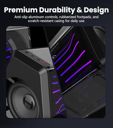 Edifier G2000 Pro 2.0 RGB Gaming Speakers with 64W Peak Power, White - color: White