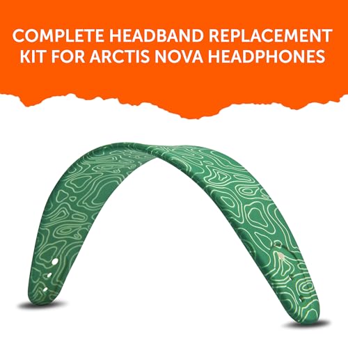 WC HeadbandZ Arctis Nova - Upgraded Silicone Headband for Arctis Nova Headsets by Wicked Cushions - Enhanced Flexibility, Comfort, and Style with Matching Earpad Designs | Emerald Tide - color: Emerald Tide