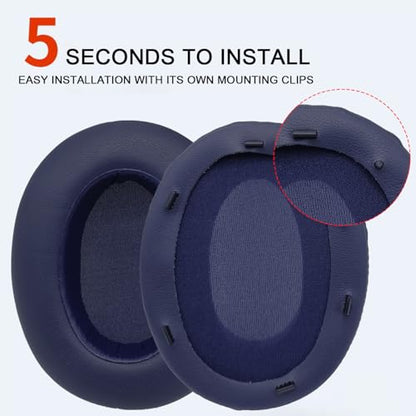 Replacement Ear Pads for Sony WH-XB910 XB910N Extra Bass Noise Cancelling Headphones, Headphones Ear Cushions, Headset Earpads, Ear Cups Cover (Blue) - color: Blue