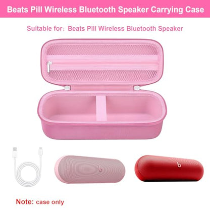 Carrying Case for Beats Pill - Portable Bluetooth Speaker/Beats Pill x Kim - color: Pink