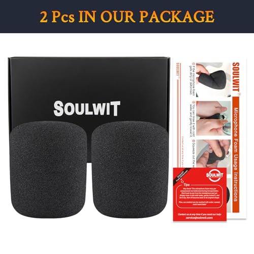 SOULWIT 2Pcs Pop Filter for ATH AT2020/AT2050/AT4040 - Black