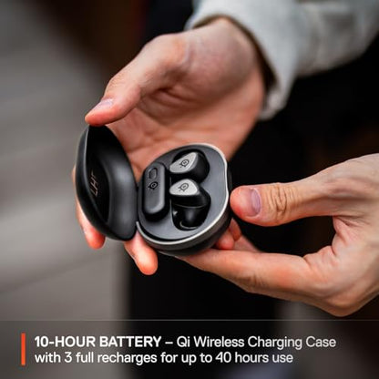 SteelSeries Arctis GameBuds for Xbox/PC/PS5/Switch/Mobile — Quick-Switch 2.4GHz+Bluetooth 5.3 — Active Noise Cancelling — Mobile App — Water Resistant IP55 — 40H Battery with Qi Charging Case - Black - color: Black