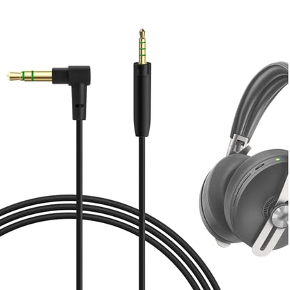 GEEKRIA Audio Cable Compatible with Sennheiser Momentum 4/3/2, HD1 On-Ear, HD 458BT, HD4.50SE, HD4.50, HD350BT Headphones, 3.5mm to 2.5mm Replacement Cord (4 ft / 1.2m)