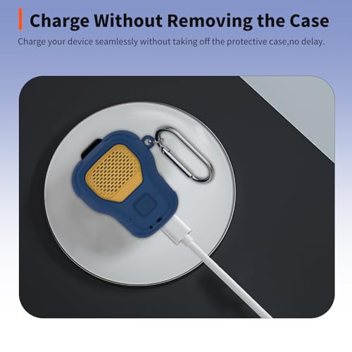 for DEWALT Wearable Bluetooth Speaker Case (Updated Version) – Soft Silicone Protective Cover,Dustproof Shockproof Anti-Scratch Sleeve for DEWALT Wearable Speaker,Blue