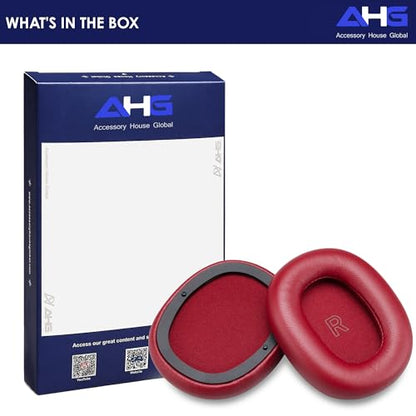 AHG Accessory House Global Upgraded Replacement Beoplay h95 Ear Pads Cushions Compatible with Bang & Olufsen Beoplay H95 Headphones (Lunar Red). Sheepskin Leather/High-Density Foam/Strong Magnet - color: Lunar Red