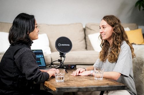 Steinberg Podcast Pack With IXO12 Audio Interface, Studio Condenser Mic, Pop Shield, Cable, Table Top Stand, Cubase AI, Cubasis LE, WaveLab Cast and Steinberg Plus Software - color: Black, style: IXO12 Podcast Pack