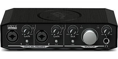 Mackie Audio Interface, Onyx Producer 2X2 USB Audio Interface with MIDI (Onyx Producer 2-2) - style: 2 Mic Res w/MIDI