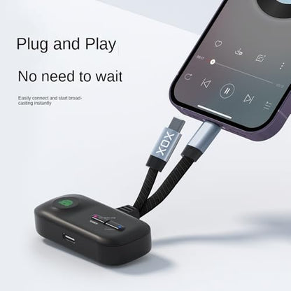 XOX J1010 Wireless OTG Suitable for Quickly Open The Pairing and Connect Between The Live Sound Card with Smartphone in Seconds.(ONLY for XOX Sound Card to USE)