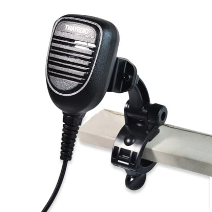 TWAYRDIO Desktop Mount for Handheld Radio, Speaker Mic and CB Mic, 3-in-1 Multi-Purpose Adjustable Angle Holder Bracket for Motorola BaoFeng Retevis Yaesu HT Handhelds Two Way Radios Walkie Talkies