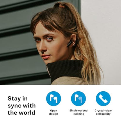 Sennheiser ACCENTUM Open Wireless Earbuds, Open Ear Buds Design, Dynamic Sound & Bluetooth 5.3, IPX4 Splash Protection, 28 Hours Battery Life, USB-C Charging Case, Music, Phone Calls, Travel, Cream - color: Cream, size: Small