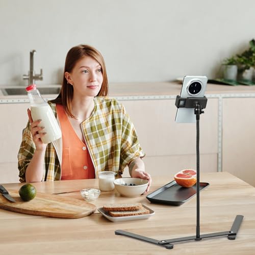 Adjustable Phone Tripod, Overhead Phone Mount, Tabletop Tripod for Cookie Decorating and Teaching Online Live Streaming and Showing Drawing Sketching Cooking
