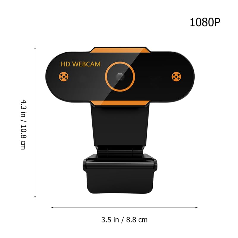 KALLORY 1080P HD USB Webcam with Microphone Computer Camera for PC Desktop | Laptop, Plug and Play Web Camera for Video Calling, Live Streaming, Gaming, Online Meetings and Work From Home