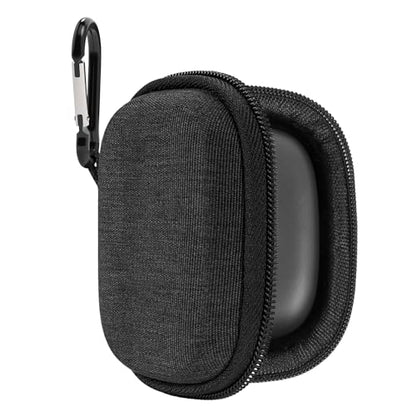 Geekria Shield Earbuds Case Compatible with JBL Vibe Buds 2/Flex 2/Beam 2, Tune Buds 2 True Wireless Earbuds, Replacement Hard Shell Travel Carrying Bag with Carabiner Clip (Dark Grey)