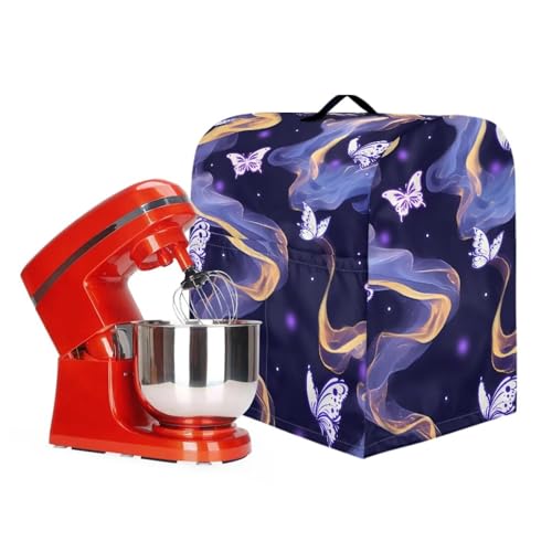 Stand Mixer Cover, Stand Blender Cover Mixer Dust-Proof Cover for Most Standard Stand Mixer Coffee Maker Anti Water Cover Blender Cover Butterfly - color: Butterfly, size: S
