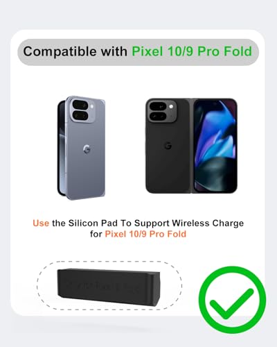 Upgraded 3 in 1 Wireless Charger for Google Pixel Watch 3/2, for Pixel 10 9/Pro/Pro XL/Fold,Buds Pro 2/Pro,Fitbit Versa 4/3,Wireless Charging Station for Multiple Devices (Not for Google Watch 4/1)