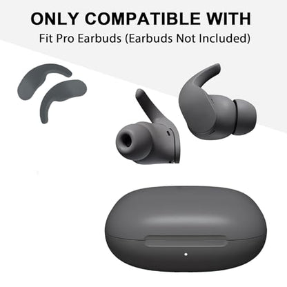 Fit Pro Ear Hook Wingtips for Beats Fit Pro Earbuds(Left & Right Sage Gray) | Durable Replacement Ear Hooks,Silicone Repair Parts Fit Pro Ear Wings Replacement