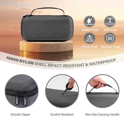 Microphone Case Compatible with JBL Wireless Two Mic System (CASE ONLY) | with Mic Covers, Customizable Foam, Dual Mic Case for Party Box, Singing Karaoke Travel Bag | Waterproof & Dirt Resistant - color: Upgrade-Grey