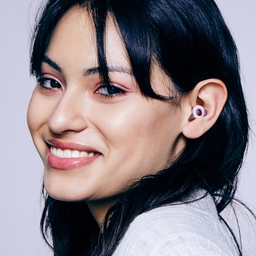 Loop Quiet 2 Ear Plugs - Ultra-Comfy Reusable Hearing Protection for Sleep | 24dB SNR noise reduction. Flexible, customizable fit. Reusable & washable. For deep focus, travel, noise sensitivity - color: Violet