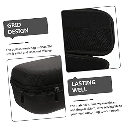Toddmomy Portable Microphone Case Drop Resistant Storage Bag for Wired and Mics Small Large Capacity Padded Organizer for Digital Devices Mic Storage Pouch for Travel and Home Use
