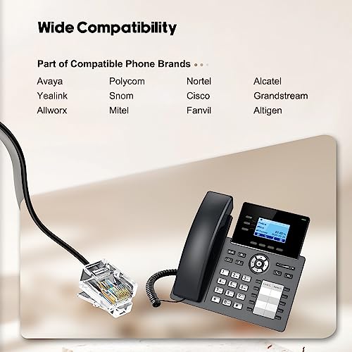 Phone Headset with Microphone Noise Cancelling & Mic Mute, RJ9 Telephone Headsets for Call Center Landline Deskphone, for Cisco Office Phones 7940 7942 7945 7960 7962 7965 7811 7821