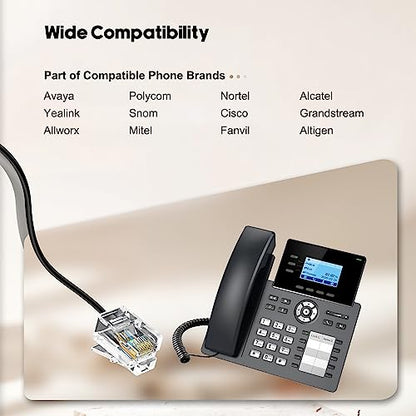 Phone Headset with Microphone Noise Cancelling & Mic Mute, RJ9 Telephone Headsets for Call Center Landline Deskphone, for Cisco Office Phones 7940 7942 7945 7960 7962 7965 7811 7821